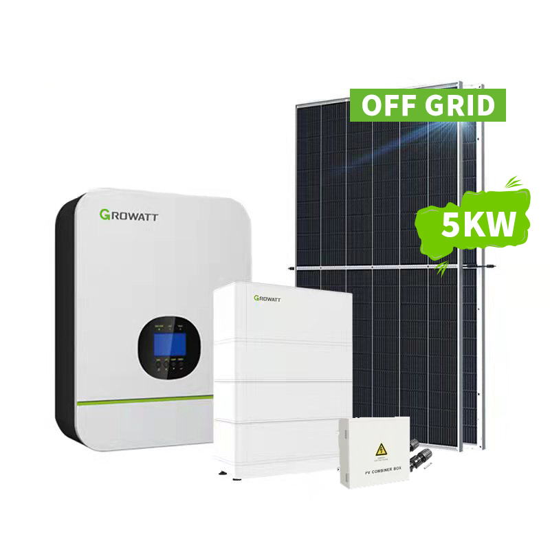 Sistema de energía solar fuera de la red 5KW para uso doméstico Juego completo-Koodsun