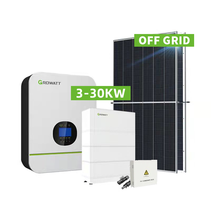 Sistema de energía solar fuera de la red 3-30KW para uso doméstico Juego completo-Koodsun