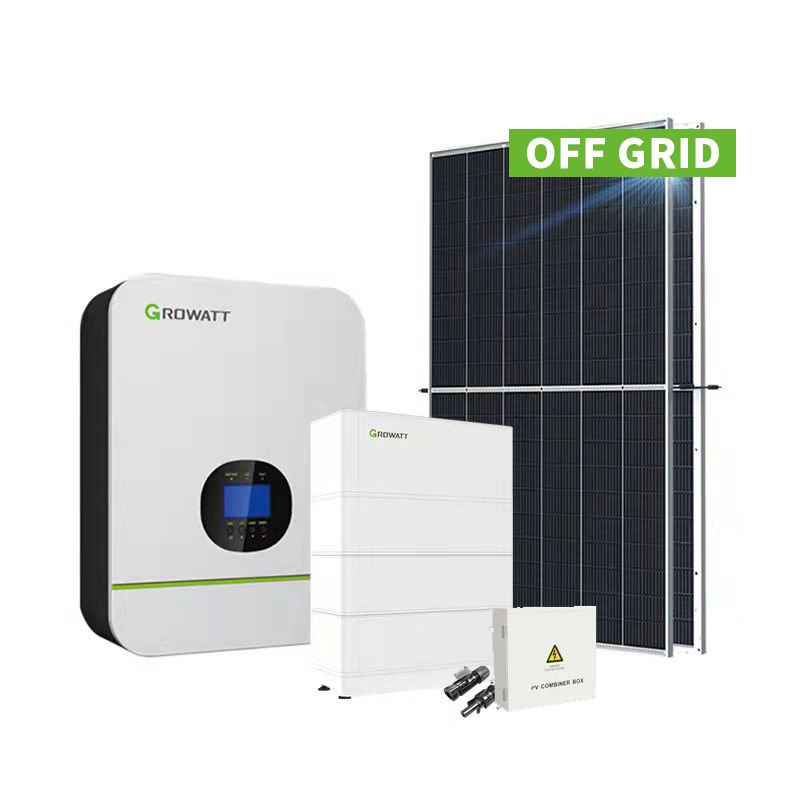 Sistemas eléctricos solares de almacenamiento fuera de la red 3KW 5KW 8KW 10KW fuera de la Sistema Solar de la red con inversor y batería-Koodsun