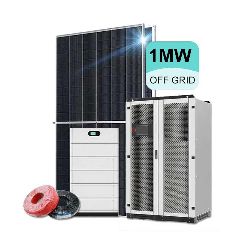 Sistema de energía solar fuera de la red 1MW para uso industrial Juego completo con batería-Koodsun