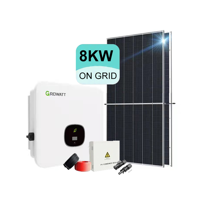 Sistema de paneles solares On Grid 8KW para uso doméstico Juego completo-Koodsun